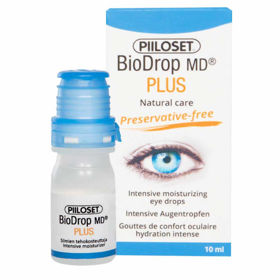 Piiloset Biodrop MD Plus kapljice za suhe oči s hialuronatom