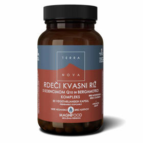 TerraNova rdeči kvasni riž s koencimom Q10 in bergamotko
