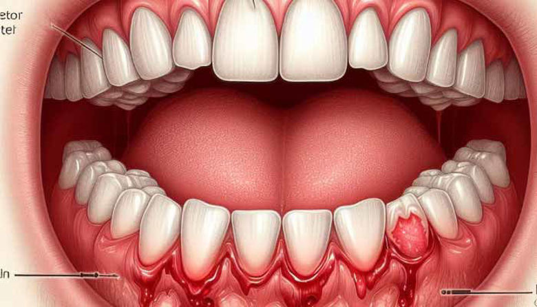 Picture of Hudo vnetje dlesni