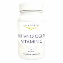 Slika VitaFortis super aktivno oglje + C vitamin, 30 ali 60 kapsul