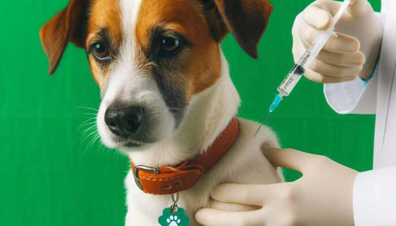 Picture of Cepljenje psa proti steklini