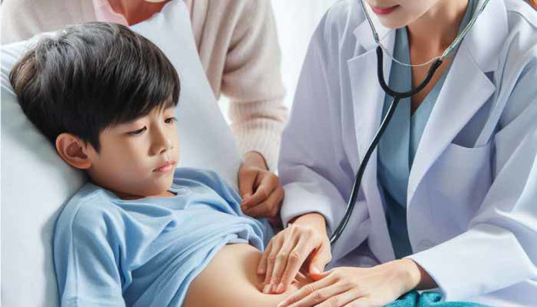 Picture of Vnetje slepiča pri otroku