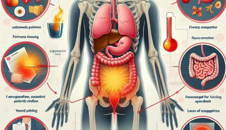 Picture of Vnetje slepiča simptomi