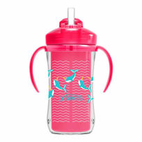 Dr. Brown's, izoliran lonček s slamico in ročaji