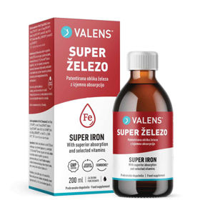 Slika Valens Super železo sirup, 200 mL