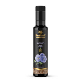 Mediterra Bio Premium, deviško in hladno stiskano laneno olje