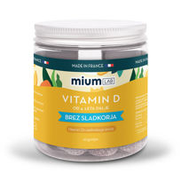 Mium Lab Vitamin D gumiji brez sladkorja