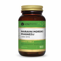 Slika VONpharma naravni morski magnezij + B6 + B12, 90 kapsul