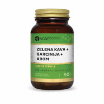 Slika VONpharma zelena kava + garcinija + krom, 90 kapsul