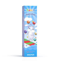 Salvit HydroKids otroške šumeče tablete za rehidracija z okusom jagode