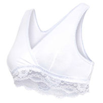 Slika Carriwell Organic bombažni nedrček za dojenje, črn ali bel, S, M, L in XL, 1 nedrček