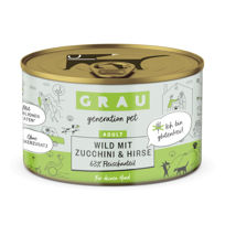 Grau Generation Pet konzerva za pse - divjačina, bučke in proso