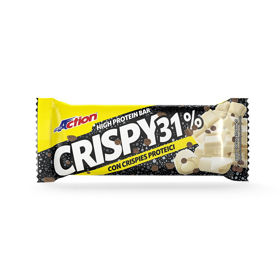 Slika Crispy Bar, beljakovinska ploščica, okus bela čokolada