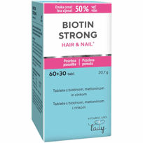 Slika Biotin Strong Hair&Nail za lase in nohte, 60 tablet + 30 tablet GRATIS