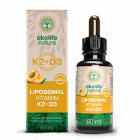 Slika Ekolife Natura liposomski K2+D3 vitamini, 60 mL