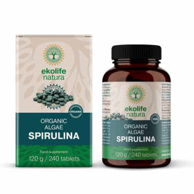 Slika Ekolife Natura Bio spirulina, 240 tablet