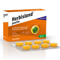 Herbisland pastile - draženje, hripavost in suh kašelj