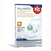Slika Pic Aquabloc Antibakterijski pooperativni obliži 15x10 cm, 5 obliž