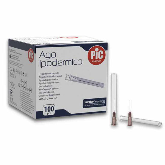 100 igel; velikost: 0,45 x 12,7 mm (26G)