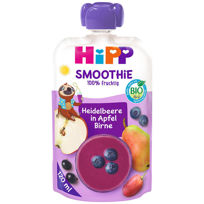 Slika HiPP Hippis Smoothie - jabolka, hruške in borovnice, 120 mL